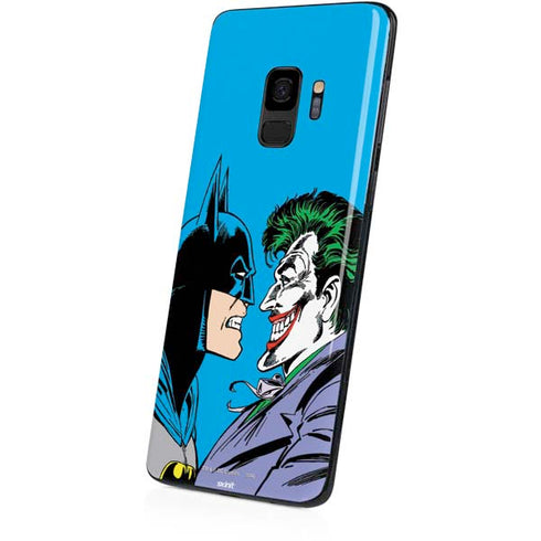 DC Comics The Joker vs Batman Vintage art Galaxy S9 Skin